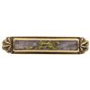 Image 1 : Gold Quartz Small Bar Pin