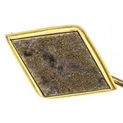 Gold Quartz Stick Pin