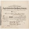 Image 1 : Anglo-Californian Gold Mining Co. Stock Certificate