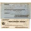 Image 1 : Fretz & Ralston Check and Intention of Payment pieces