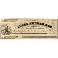 Lucas Turner & Company Bankers check