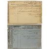 Image 1 : Two 1861 Warehouse receipts