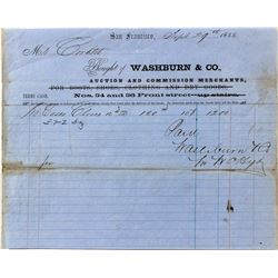 Washburn & Co. billhead