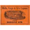 Image 1 : Wells, Fargo & Co.'s Express Adhesive Label for Honolulu Route