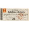 Image 1 : Wells, Fargo & Co. Check Signed by First President