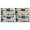 Image 1 : Four Unissued Adams & Co. Express 3rd of Exchange