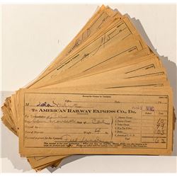 American Railway Express Co. Receipts