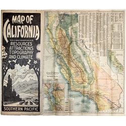 Map of California/ Southern Pacific Railroad