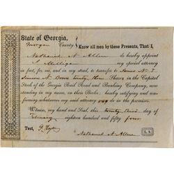 Georgia Railroad Transfer of Shares