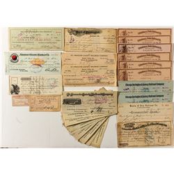 Mid-Western Railroad Check Collection