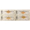 Image 1 : Four Virginia & Truckee Railroad Checks issued to the same person
