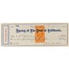 Image 1 : Super Clean Woodworth Mill (Fair Signed) Check to Virginia & Truckee R.R.