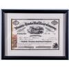 Image 1 : V&T Railroad 1868 Stock Signed by Sharon