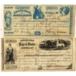 Two Different Gold Rush-era Page & Bacon Exchanges