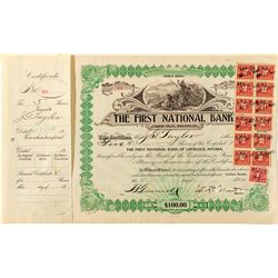 First National Bank of Lovelock Stock Certificate