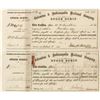 Image 1 : Two Pieces of Columbus & Indianapolis Railroad Stock Scrip