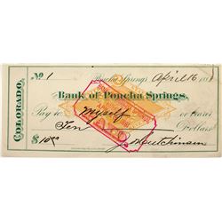 Unlisted RN-G Bank of Poncha Springs Check