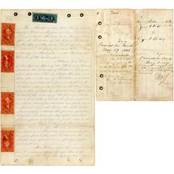 1883 Deed with Revenue Stamps