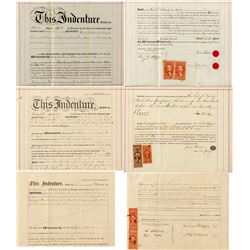 Three Railroad Documents w/ Revenue Stamps