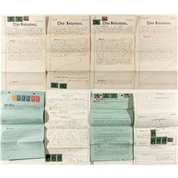 Nine Revenue Stamped Documents (R173)