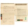 Image 1 : Three Documents w/ Adhesive Revenues