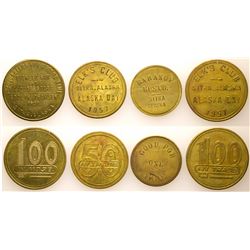 Four Sitka Tokens