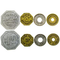 Four Assorted Tokens