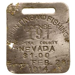1914 Hunting and Fishing License