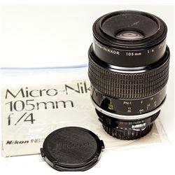 Nikkor 105mm Micro f 4 Manual Lens