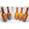 Image 1 : Six Tooled Top Whiskey Bottles