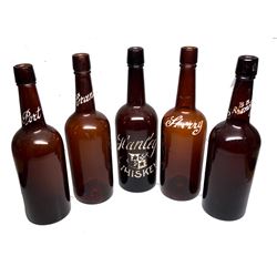 Five Back Bar Bottles