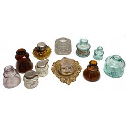 Eleven American Ink Bottles