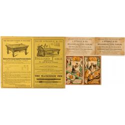 Jacob Strahle & Co. Trade Cards and Ad
