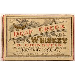 Deep Creek Whiskey Match Safe