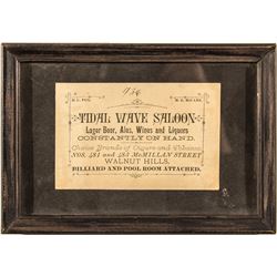 Tidal Wave Saloon Business Card