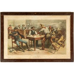 A Call in Arizona (Framed Poker Print)