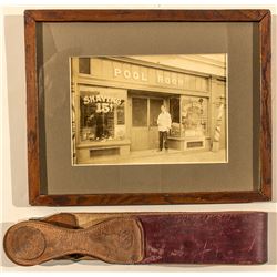 Pool Room/Shaving Photo and Shaving Strap