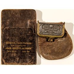 Billiard Parlor Wallet and Coin Purse