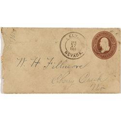 Early Ely Cover with Contents to Cherry Creek