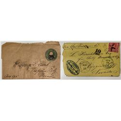 Virginia City Postal Covers