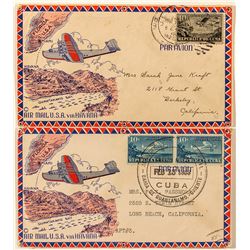 United States Air Mail via Havanna