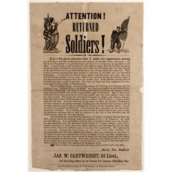 Civil War Recruitment Broadside