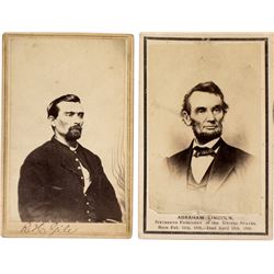 Civil War Soldier CDV and Lincoln Sketch
