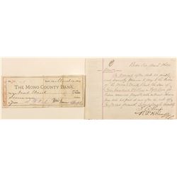 Mono County Bank Check & Document