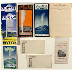 Calistoga Pamphlets & Ephemera