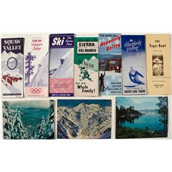 Tahoe Area Ski Pamphlets