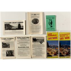 Tahoe South Shore Resort Pamphlets