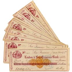 Checks from Charles Lux of Miller & Lux