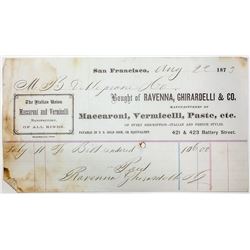 Ravenna, Ghirardelli & Co. Receipt