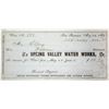 Image 1 : Spring Valley Water Works Receipt